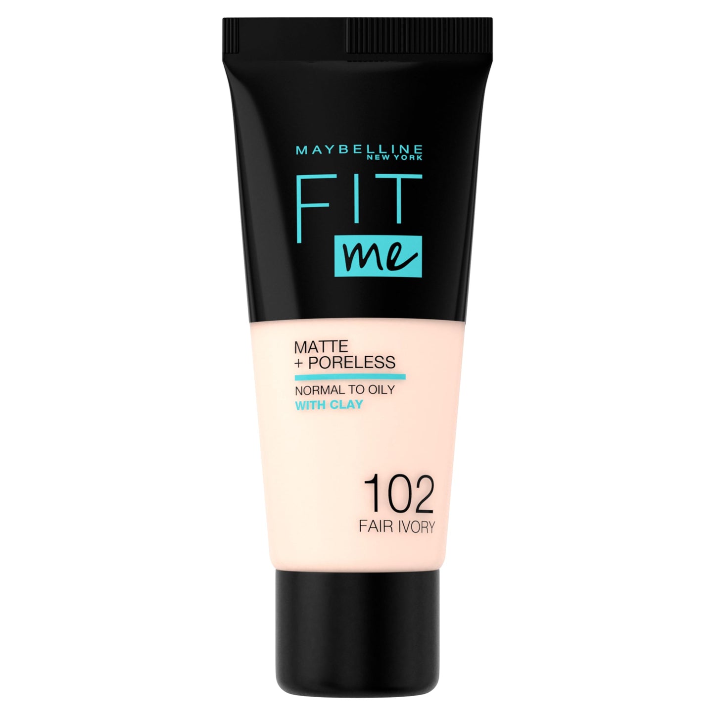 MAYBELLINE FIT ME MATTE & PORELESS 102 FAIR IVORY 30