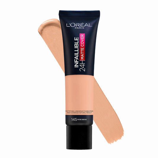 Loreal Paris Infallible Matte Cover Foundation 145 Rose Beige 35ml